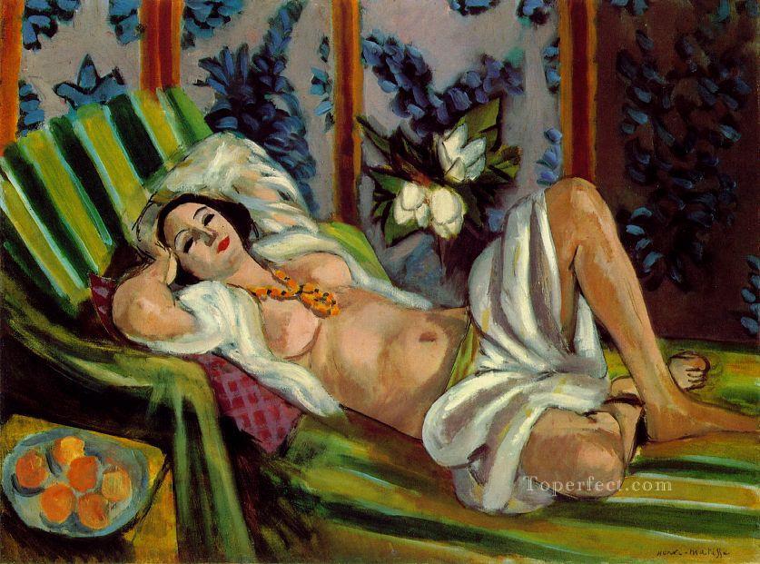 Odalisque with Magnolias 1923 Fauvist Oil Paintings